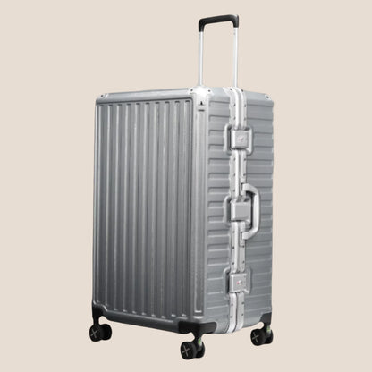 Aluminum Frame Luggage, Hard Shell Suitcase 4 Metal Corner