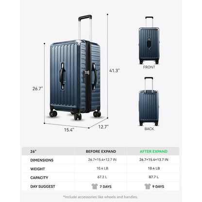 26 Inch Suitcases with Spinner Wheels