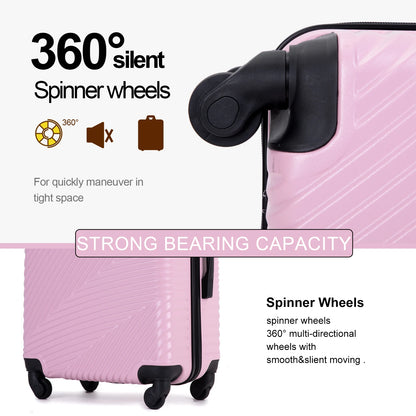 3 Pcs Hardshell Suitcases with Spinner Wheel