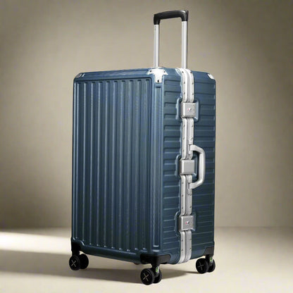 Aluminum Frame Luggage, Hard Shell Suitcase 4 Metal Corner