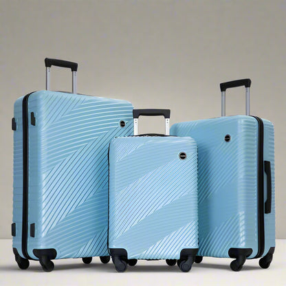 3 Pcs Hardshell Suitcases with Spinner Wheel