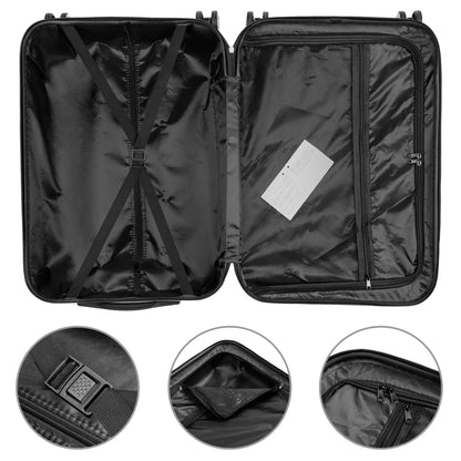 3 Pcs Traveling Storage Suitcase Luggage Set (Navy Blue)