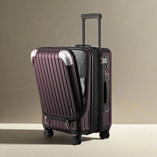 Expandable Carry on Luggage (20 Inch, Purple)