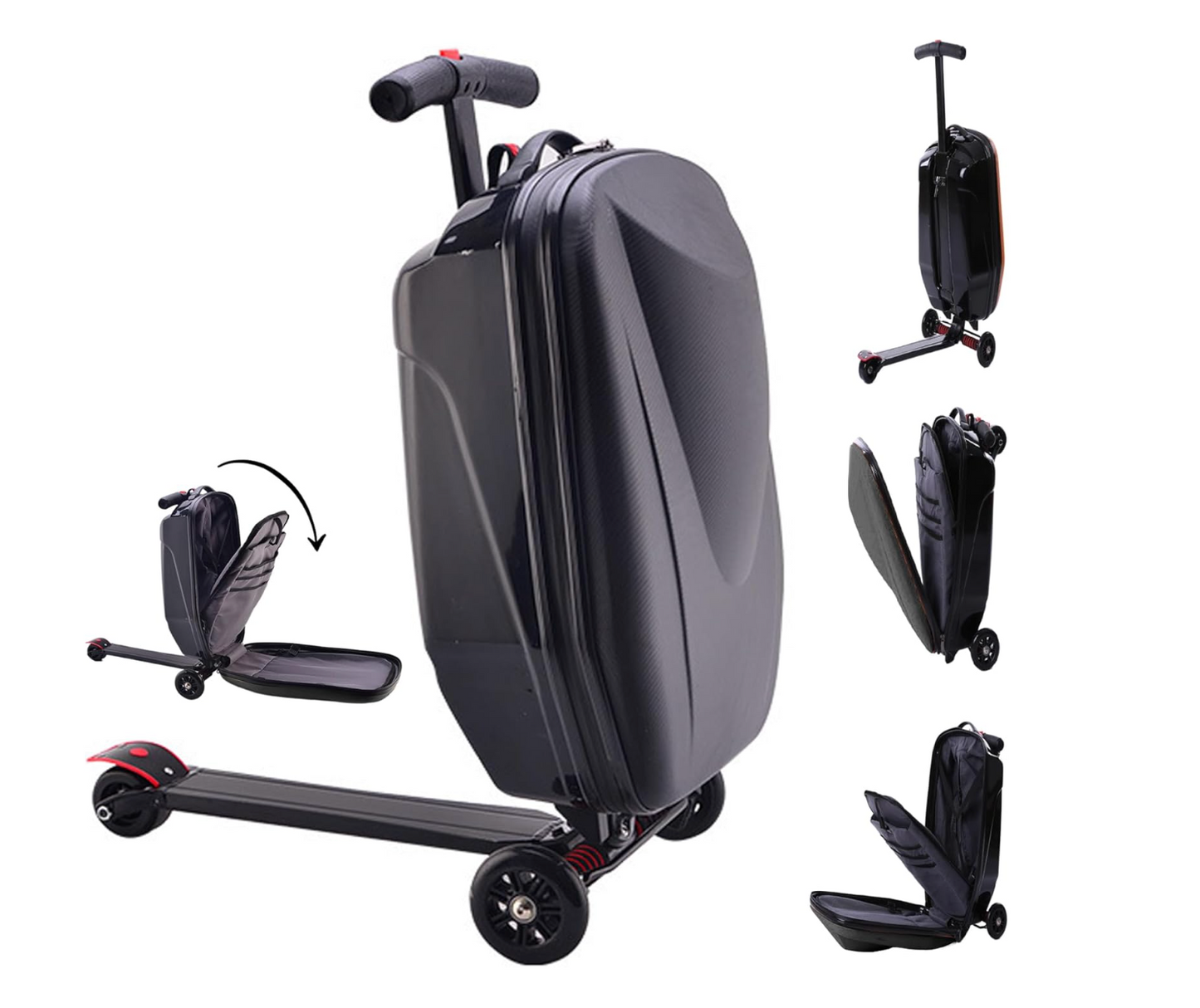 21" Inch Adults Scooter Luggage Carry On Rolling Suitcase