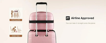 2pcs Carry on Luggage with Spinner Wheels