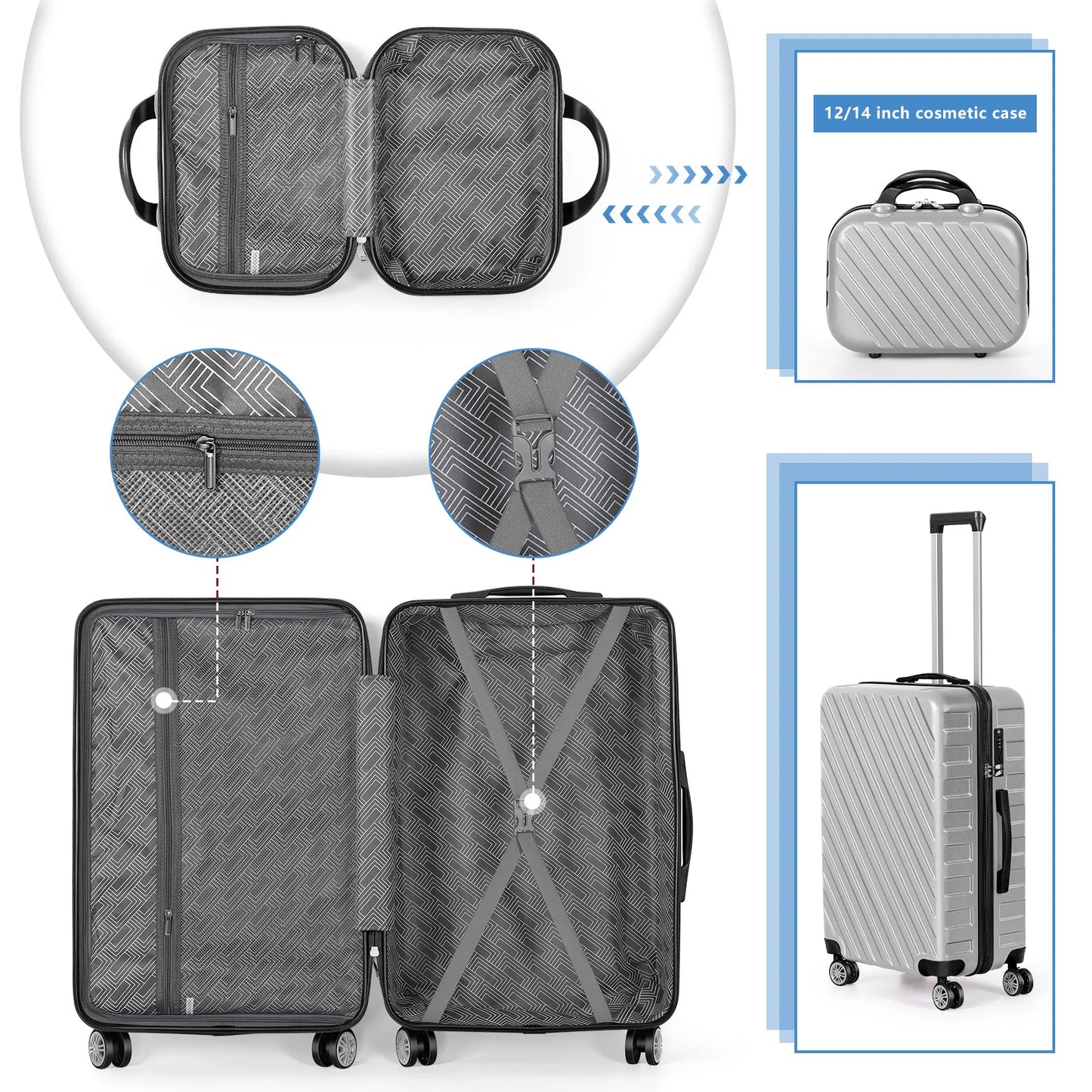 5PCS Luggage Set Suitcase