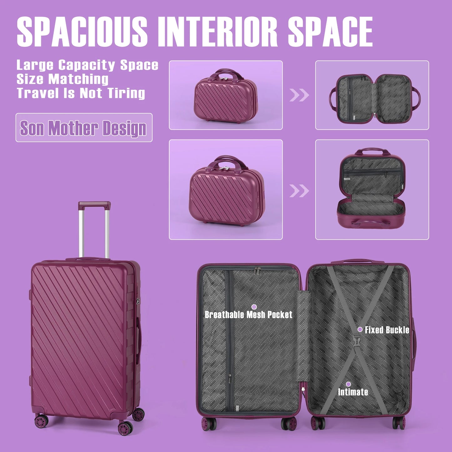 5PCS Luggage Set Suitcase